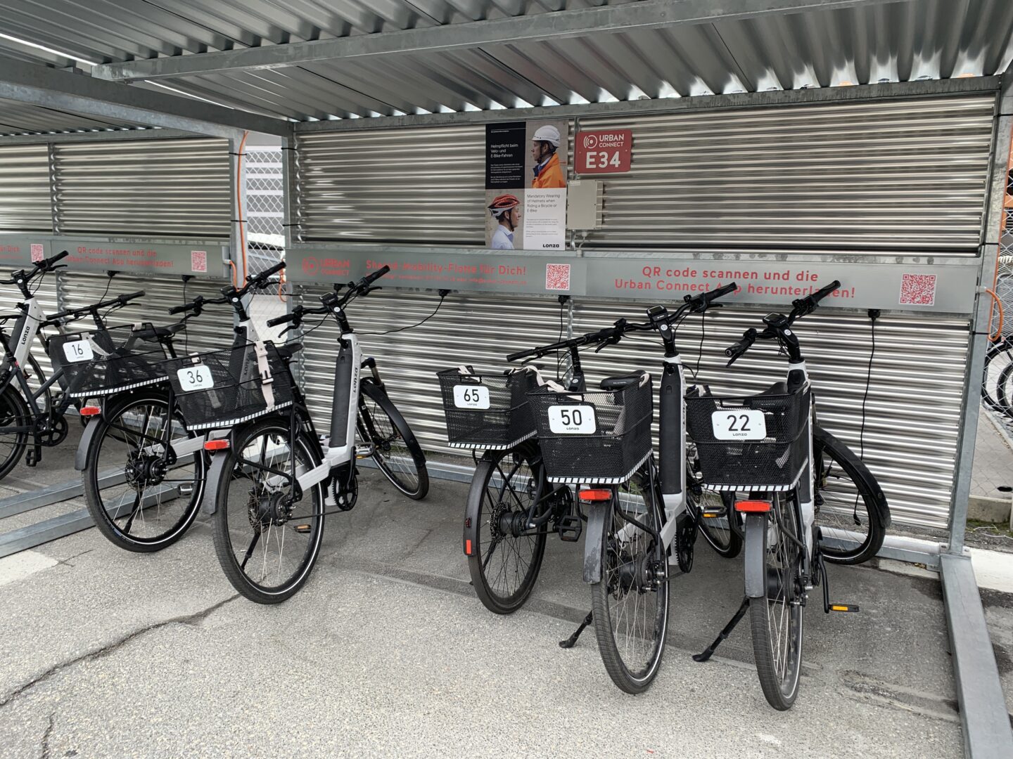 Lonza Visp charging station e-bikes