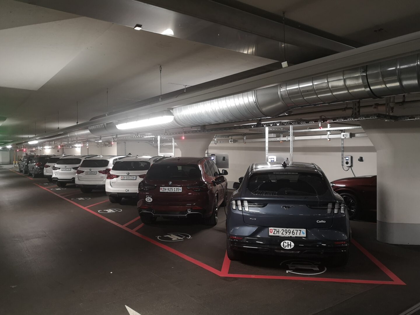 Roche Basel e-cars parking lots 2