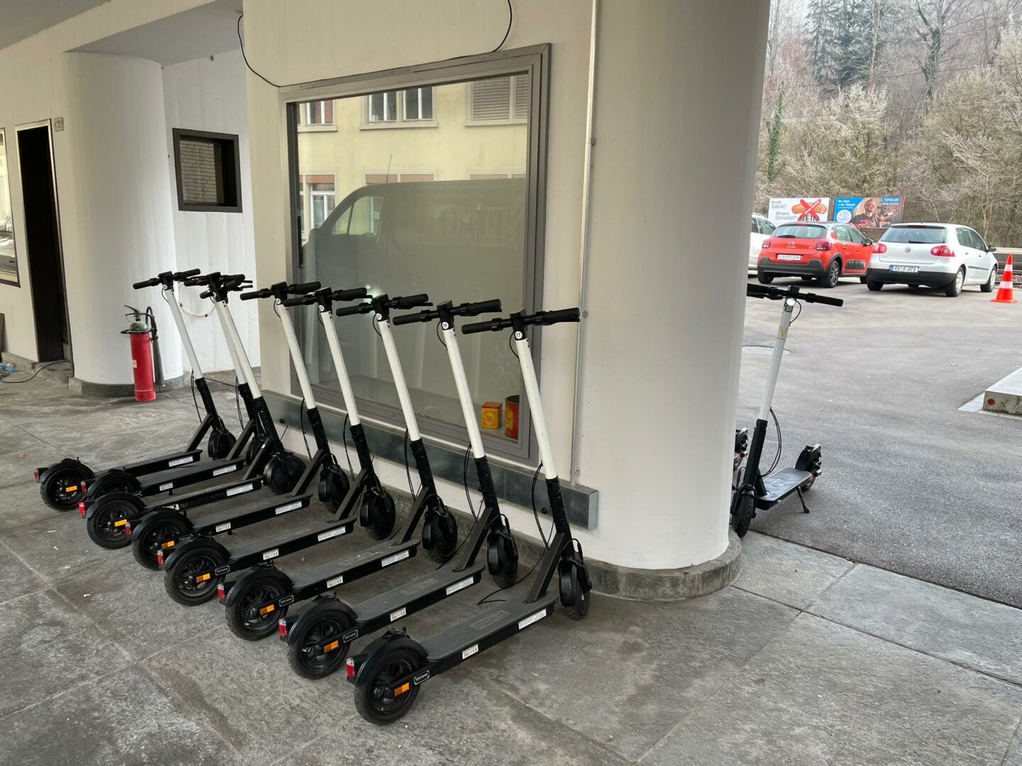 The Valley e-Scooter station