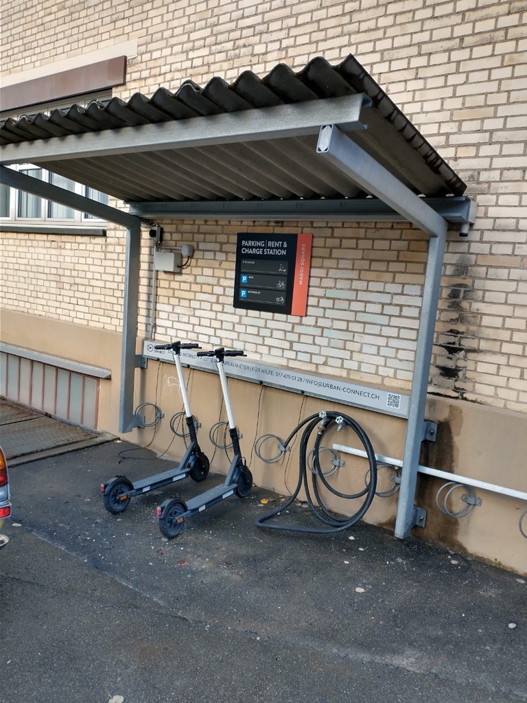 The Valley e-scooter charging station
