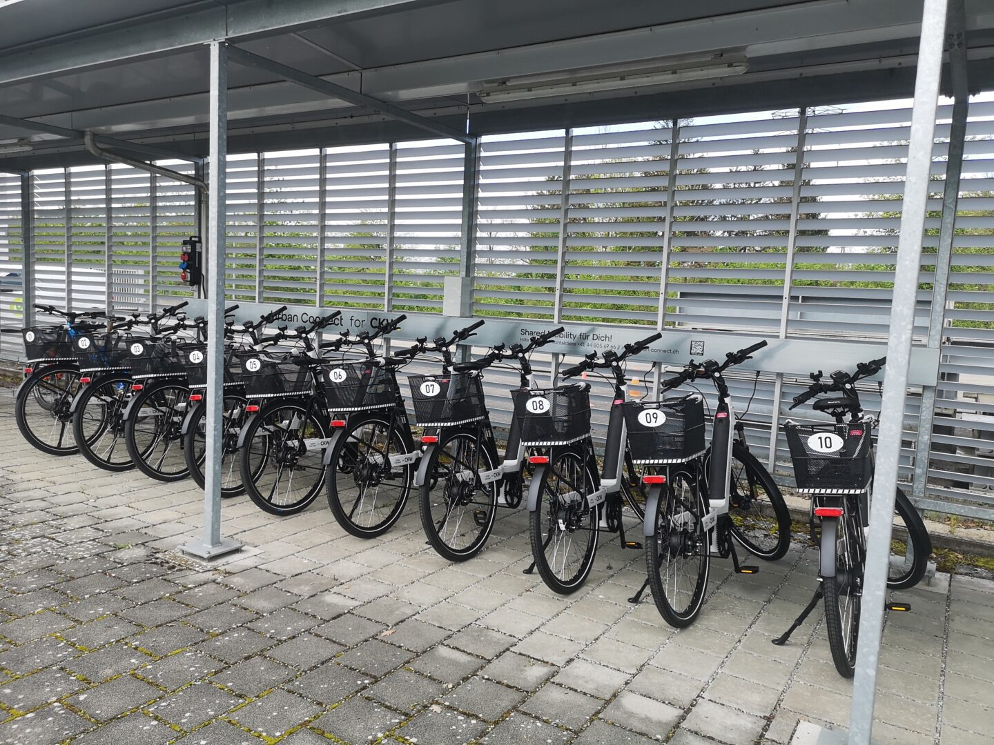 CKW charging station e-bikes outdoor