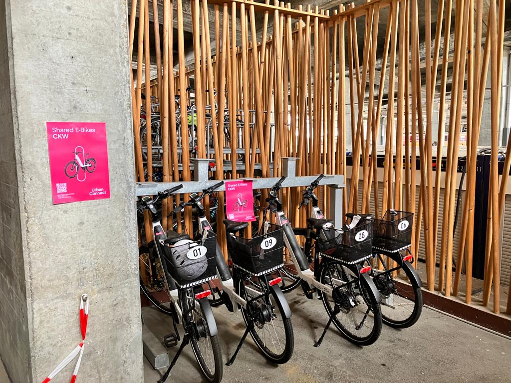 CKW charging station e-bikes indoor